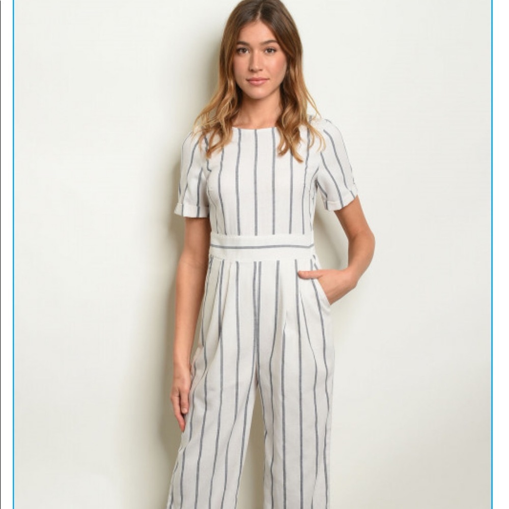 Striped Jumpsuit